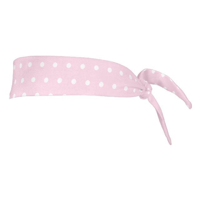 Pink Polka Dot Tie Headband (Rotate 90)