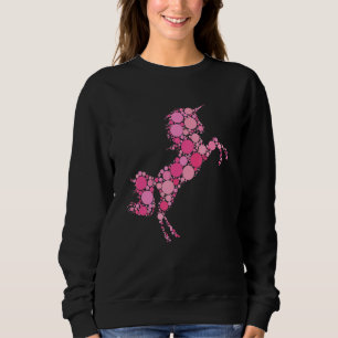 Pink Polka Dot Unicorn International Dot Day Sweatshirt