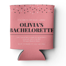 Pink Polka Dots Bachelorette Party Invitation