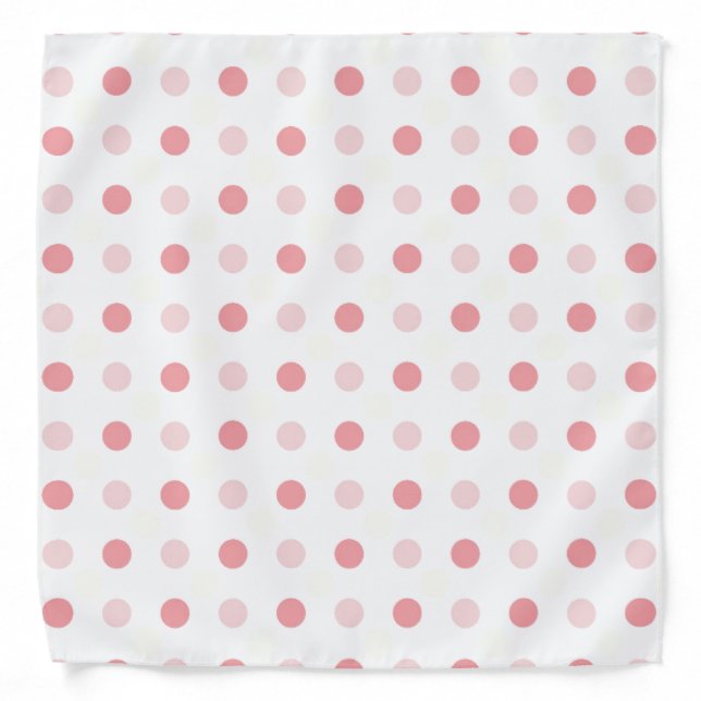 Pink Polka Dots Bandana (Front)