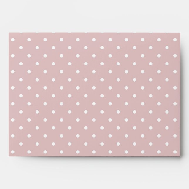 Pink Polka Dots Birthday Envelope (Front)