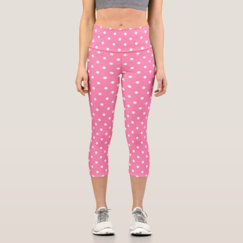 Pink Polka Dots Capris