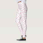 Pink Polka Dots Cute & Preppy Leggings<br><div class="desc">This design features a random pattern of little polka dots! Additional color schemes as well as coordinating items are available in this design. Contact us if you need this design applied to a specific product! Thank you so much for viewing a DoodleLulu by 2 june bugs design!</div>