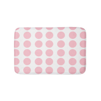 Pink Polka Dots Design Bath Mat