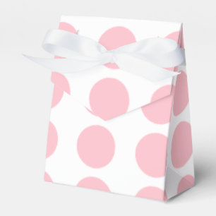 Pink Polka Dots Design Favor Box