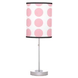 Pink Polka Dots Design Table Lamp