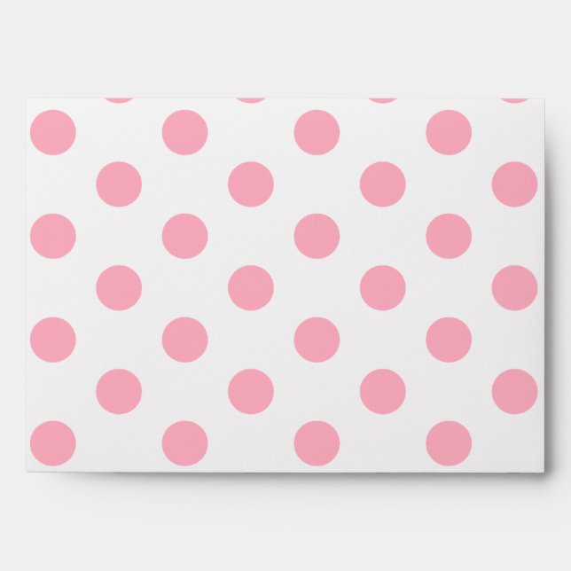 Pink Polka Dots Envelope (Front)