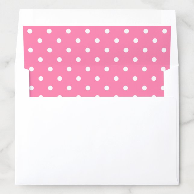 Pink Polka Dots Envelope Liner (In Envelope)