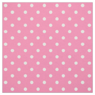 Pink Polka Dots Fabric