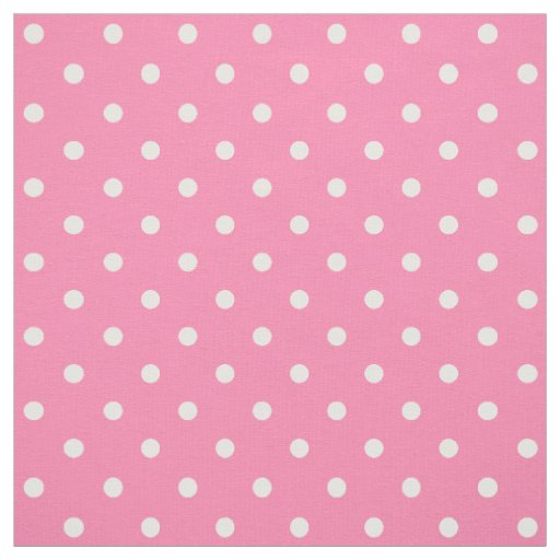 Pink Polka Dots Fabric