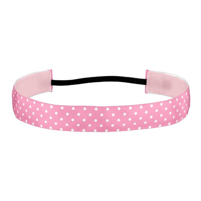 Pink Polka Dots Headband (Front)