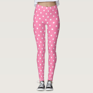 Pink Polka Dots Leggings