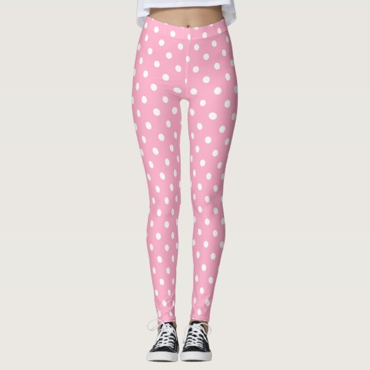 Pink Polka Dots Leggings | Zazzle.com