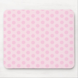 Pink Polka Dots Mouse Pad