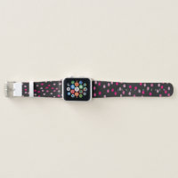 Black White Pink Color Blocks Apple Watch Band by speckled