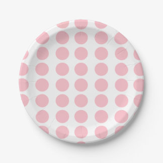 Pink Polka Dots Paper Plates