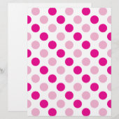Pink polka dots pattern (Front/Back)