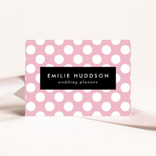 Pink Polka Dots, Polka Dot Pattern, Dots, Dotted Business Card