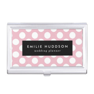 Pink Polka Dots, Polka Dot Pattern, Dots, Dotted Business Card Case