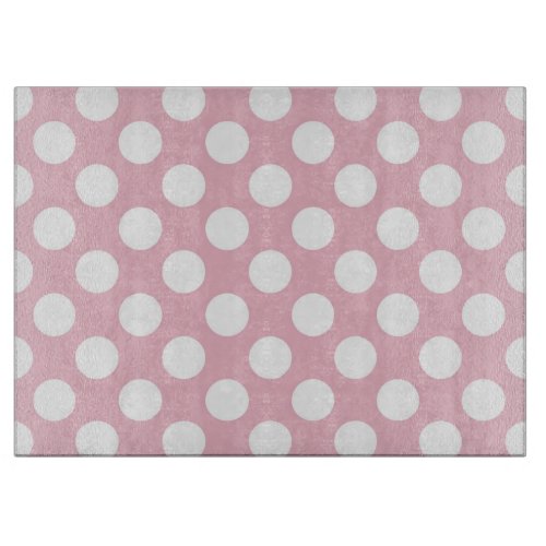 Pink Polka Dots Polka Dot Pattern Dots Dotted Cutting Board