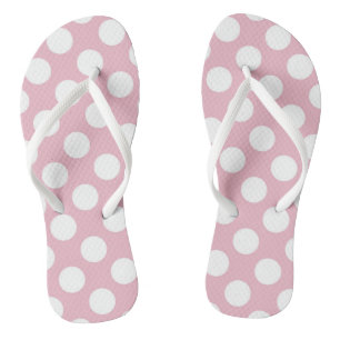 Pink Polka Dots, Polka Dot Pattern, Dots, Dotted Flip Flops
