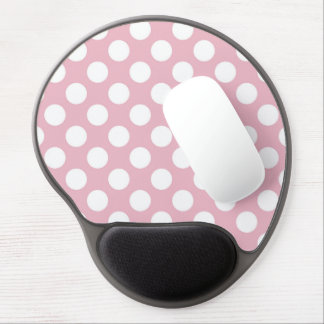 Pink Polka Dots, Polka Dot Pattern, Dots, Dotted Gel Mouse Pad