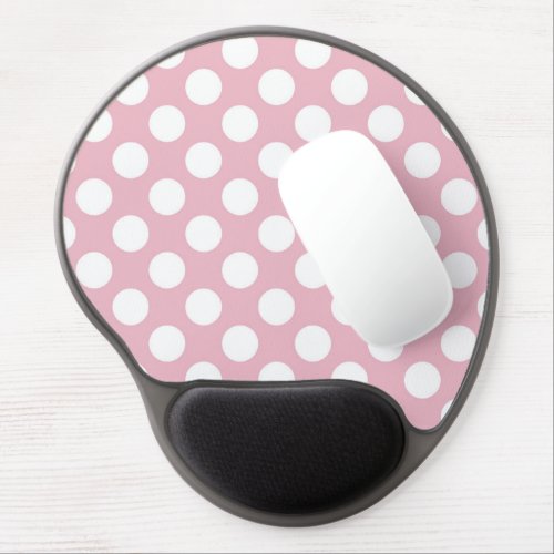 Pink Polka Dots Polka Dot Pattern Dots Dotted Gel Mouse Pad