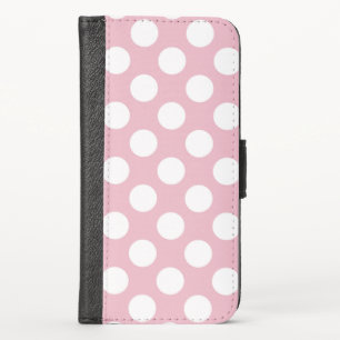 Pink Polka Dots, Polka Dot Pattern, Dots, Dotted iPhone X Wallet Case