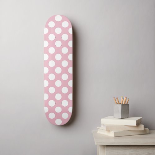 Pink Polka Dots Polka Dot Pattern Dots Dotted Skateboard