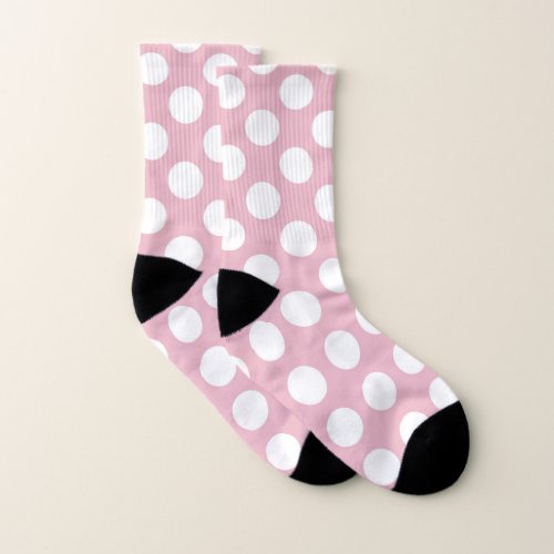 Pink Polka Dots Polka Dot Pattern Dots Dotted Socks