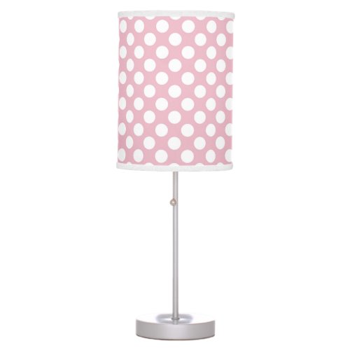 Pink Polka Dots Polka Dot Pattern Dots Dotted Table Lamp