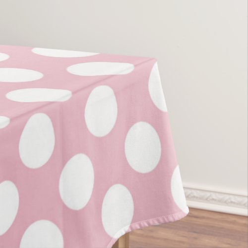Pink Polka Dots Polka Dot Pattern Dots Dotted Tablecloth