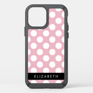 Pink Polka Dots, Polka Dot Pattern, Your Name Speck iPhone 12 Case