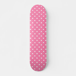 Pink Polka Dots Skateboard Deck