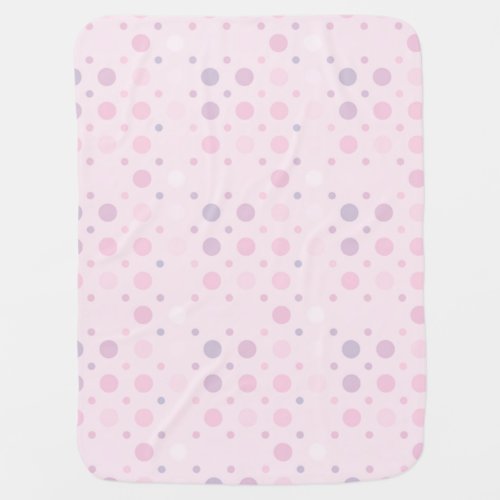 Pink Polka Dots Swaddle Blanket