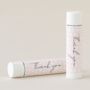Pink Polka Dots Thank You Lip Balm