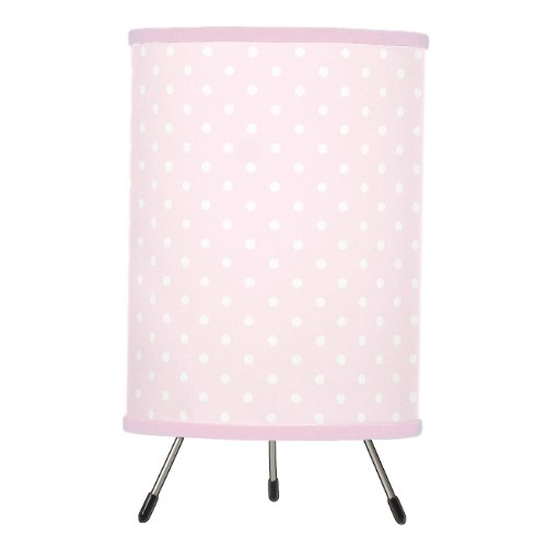 Pink Polka Dots Tripod Lamp