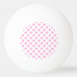 Pink Polka Dots With Customizable Background Ping-pong Ball at Zazzle