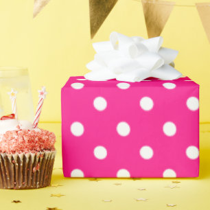 Pink Polka Dots Wrapping Paper
