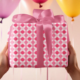 Pink Polka Dots Wrapping Paper