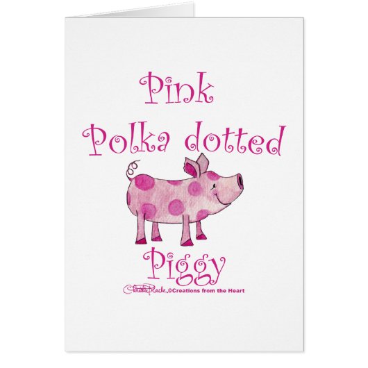 Pink Polka dotted Piggy (Front)