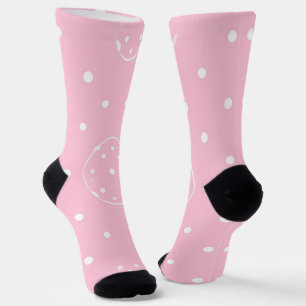 Pink Polka Parade Socks