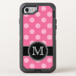 Pink Polkadot, Personalized, Monogrammed Defender Otterbox Defender Iphone Se/8/7 Case at Zazzle