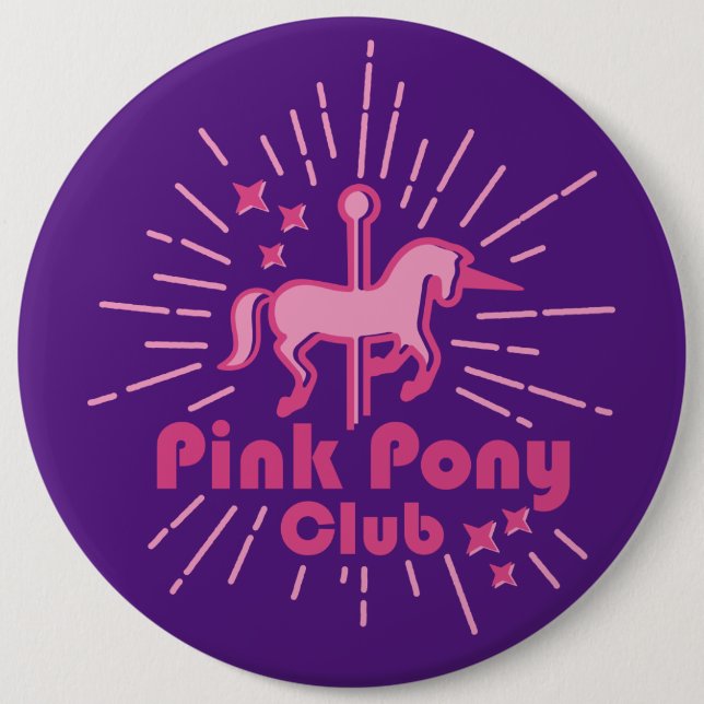 Pink Pony Club Button (Front)
