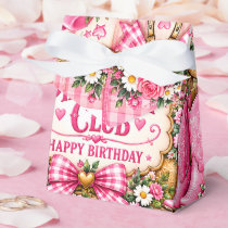 Pink Pony Club Cowgirl Birthday Favor Box