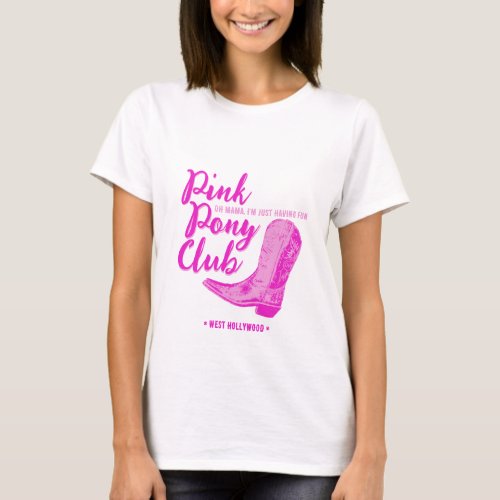 Pink Pony Club Cowgirl Boot T_Shirt