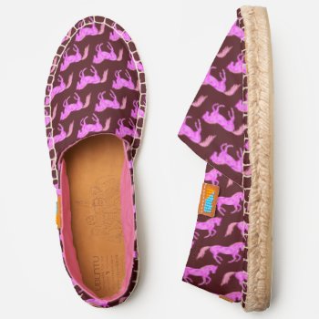 Pink Pony Cute Horse Pattern Choose Your Color Espadrilles by TheArtOfVikki at Zazzle