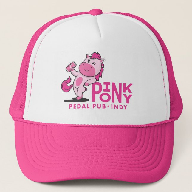 Pink Pony Pedal Pub - Trucker Hat (Front)