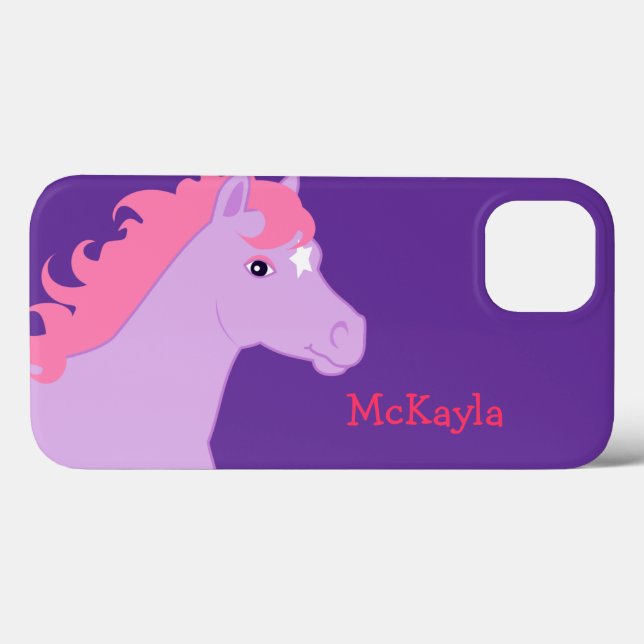 Pink Pony Personalized Case-Mate iPhone Case (Back (Horizontal))