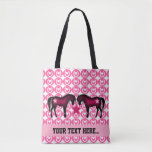 Pink Pony Personalized Tote Bag at Zazzle